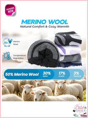 Support Stocking Helper Other | Merino Wool Ski Socks Knee High Compression Thermal 2 Pairs ...
